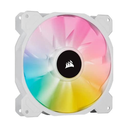 Corsair iCUE SP140 RGB Elite White Cabinet Fan With Lighting Node Core (Dual Pack)